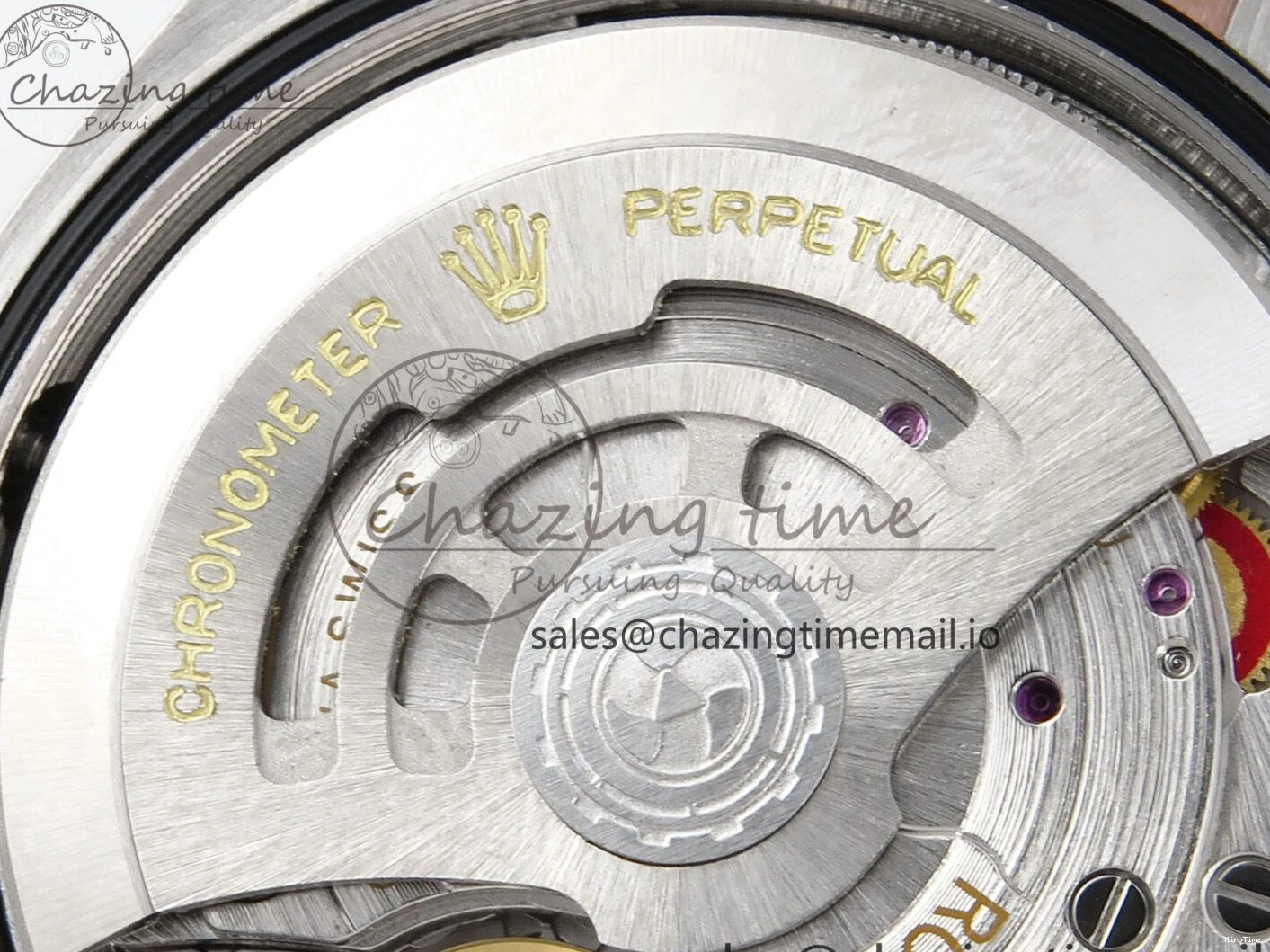 MiroTime 0204 SmoothTexture DateJust 36 126231 EWEF Best Edition Brown Dial Stick Marker on SS RG Jubilee Bracelet A 592